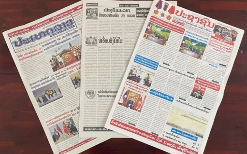 Lao media highlights Communist Party of Vietnam’s 13th National Congress